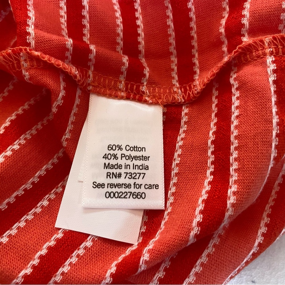 Sonoma Womens 5x coral striped plus size tank top shirt new with tags - Picture 7 of 7